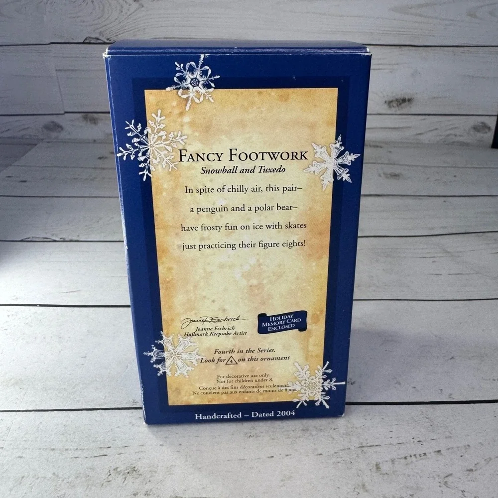 Hallmark Keepsake Ornament Fancy Footwork Snowball &‎ Tuxedo 2004 Christmas